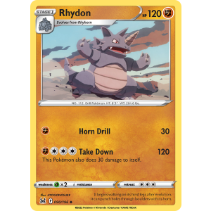 Rhydon 90/196 Pokemon TCG Sword & Shield Lost Origin