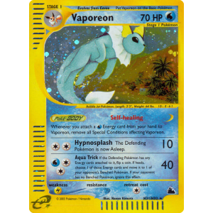 Rare Holo Vaporeon H31/144 Pokemon TCG E-Card Skyridge