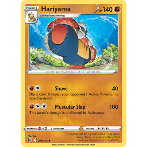 Hariyama 98/196 Pokemon TCG Sword & Shield Lost Origin