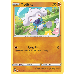 Meditite 99/196 Pokemon TCG Sword & Shield Lost Origin