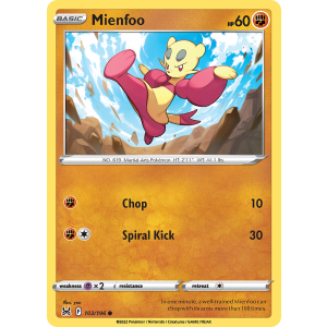 Mienfoo 103/196 Pokemon TCG Sword & Shield Lost Origin