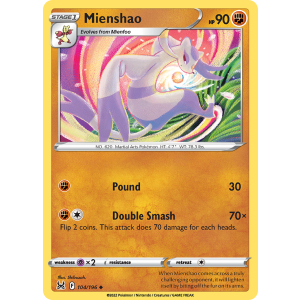 Mienshao 104/196 Pokemon TCG Sword & Shield Lost Origin