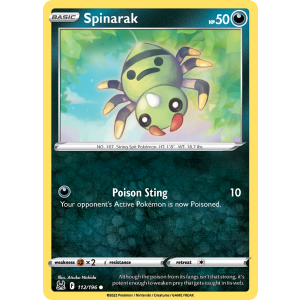 Spinarak 112/196 Pokemon TCG Sword & Shield Lost Origin