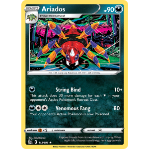 Ariados 113/196 Pokemon TCG Sword & Shield Lost Origin