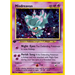 Rare Holo Misdreavus 11/64 Pokemon TCG Neo Neo Revelation