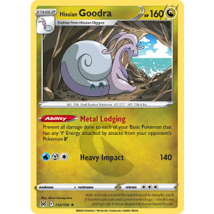 Rare Holo Hisuian Goodra 134/196 Pokemon TCG Sword & Shield Lost Origin