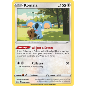 Komala 149/196 Pokemon TCG Sword & Shield Lost Origin