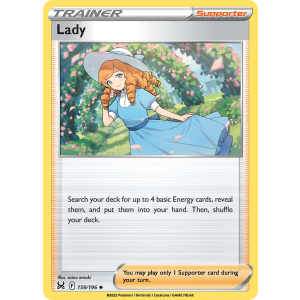 Lady 159/196 Pokemon TCG Sword & Shield Lost Origin