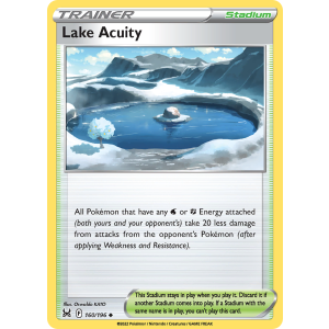 Lake Acuity 160/196 Pokemon TCG Sword & Shield Lost Origin