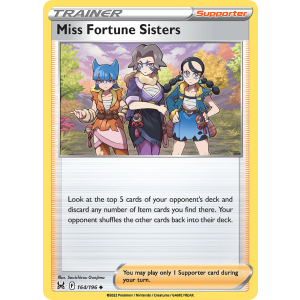 Miss Fortune Sisters 164/196 Pokemon TCG Sword & Shield Lost Origin