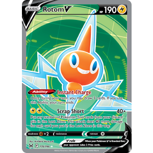 Rare Ultra Rotom V 176/196 Pokemon TCG Sword & Shield Lost Origin