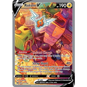 Rare Ultra Rotom V 177/196 Pokemon TCG Sword & Shield Lost Origin