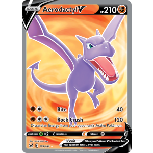 Rare Ultra Aerodactyl V 179/196 Pokemon TCG Sword & Shield Lost Origin