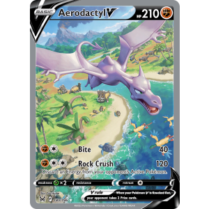 Rare Ultra Aerodactyl V 180/196 Pokemon TCG Sword & Shield Lost Origin