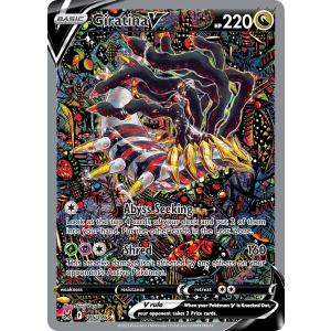 Rare Ultra Giratina V 186/196 Pokemon TCG Sword & Shield Lost Origin