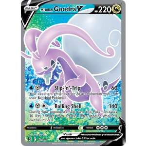 Rare Ultra Hisuian Goodra V 187/196 Pokemon TCG Sword & Shield Lost Origin