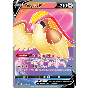 Rare Ultra Pidgeot V 188/196 Pokemon TCG Sword & Shield Lost Origin