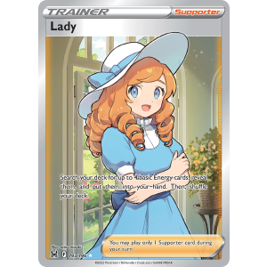 Rare Ultra Lady 193/196 Pokemon TCG Sword & Shield Lost Origin