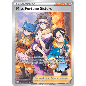 Rare Ultra Miss Fortune Sisters 194/196 Pokemon TCG Sword & Shield Lost Origin