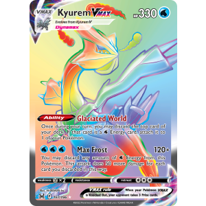 Rare Rainbow Kyurem VMAX 197/196 Pokemon TCG Sword & Shield Lost Origin