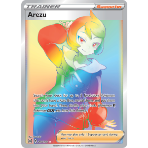 Rare Rainbow Arezu 204/196 Pokemon TCG Sword & Shield Lost Origin