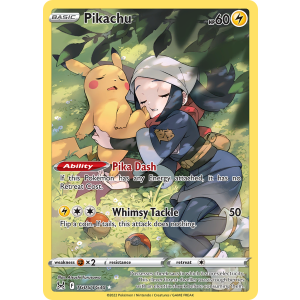 Trainer Gallery Rare Holo Pikachu TG05/30 Pokemon TCG Sword & Shield Lost Origin Trainer Gallery