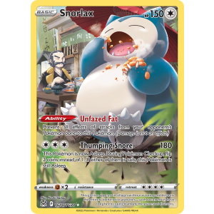 Trainer Gallery Rare Holo Snorlax TG10/30 Pokemon TCG Sword & Shield Lost Origin Trainer Gallery