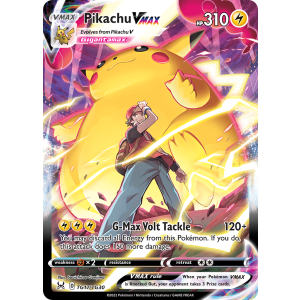 Rare Holo VMAX Pikachu VMAX TG17/30 Pokemon TCG Sword & Shield Lost Origin Trainer Gallery