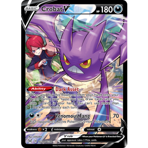 Rare Holo V Crobat V TG20/30 Pokemon TCG Sword & Shield Lost Origin Trainer Gallery