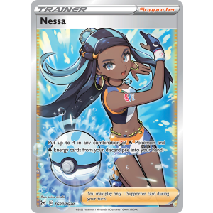 Rare Ultra Nessa TG27/30 Pokemon TCG Sword & Shield Lost Origin Trainer Gallery