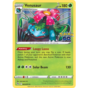 Rare Holo Venusaur 3/78 Pokemon TCG Sword & Shield Pokémon GO