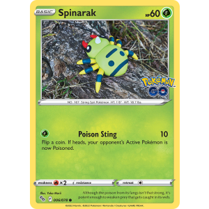 Spinarak 6/78 Pokemon TCG Sword & Shield Pokémon GO