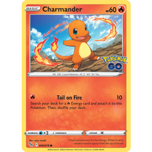 Charmander 8/78 Pokemon TCG Sword & Shield Pokémon GO