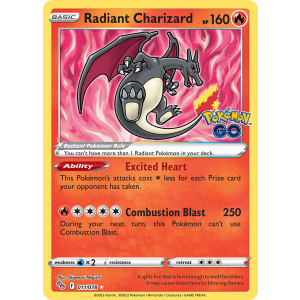 Radiant Rare Radiant Charizard 11/78 Pokemon TCG Sword & Shield Pokémon GO