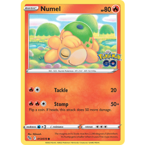 Numel 13/78 Pokemon TCG Sword & Shield Pokémon GO