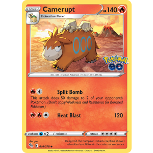 Camerupt 14/78 Pokemon TCG Sword & Shield Pokémon GO