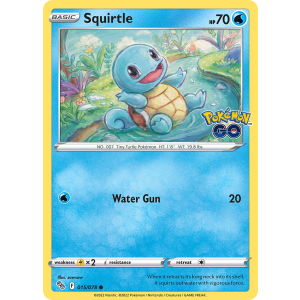 Squirtle 15/78 Pokemon TCG Sword & Shield Pokémon GO