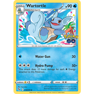 Wartortle 16/78 Pokemon TCG Sword & Shield Pokémon GO