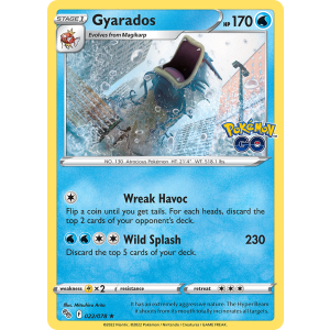 Rare Holo Gyarados 22/78 Pokemon TCG Sword & Shield Pokémon GO