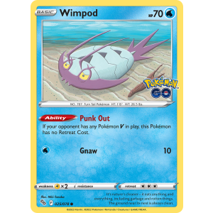 Wimpod 25/78 Pokemon TCG Sword & Shield Pokémon GO