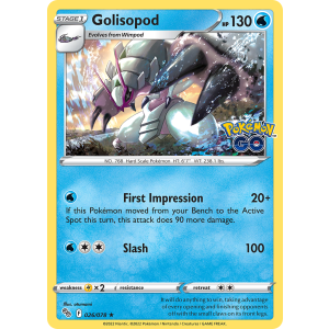 Rare Holo Golisopod 26/78 Pokemon TCG Sword & Shield Pokémon GO