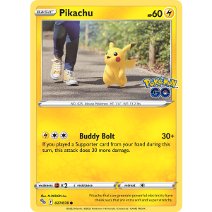 Pikachu 27/78 Pokemon TCG Sword & Shield Pokémon GO