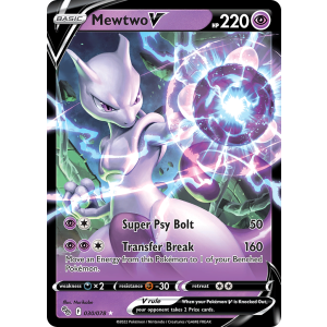 Rare Holo V Mewtwo V 30/78 Pokemon TCG Sword & Shield Pokémon GO