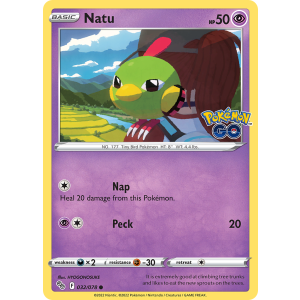 Natu 32/78 Pokemon TCG Sword & Shield Pokémon GO