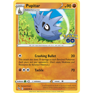 Pupitar 38/78 Pokemon TCG Sword & Shield Pokémon GO