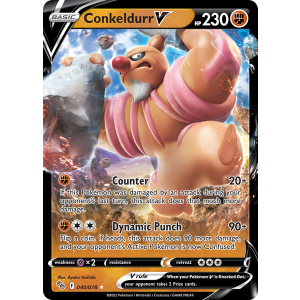 Rare Holo V Conkeldurr V 40/78 Pokemon TCG Sword & Shield Pokémon GO