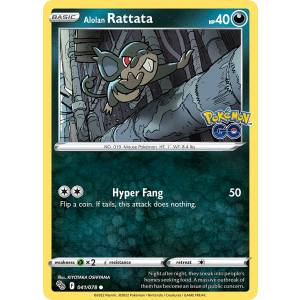 Alolan Rattata 41/78 Pokemon TCG Sword & Shield Pokémon GO