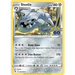 Steelix 44/78 Pokemon TCG Sword & Shield Pokémon GO