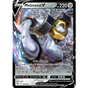 Rare Holo V Melmetal V 47/78 Pokemon TCG Sword & Shield Pokémon GO