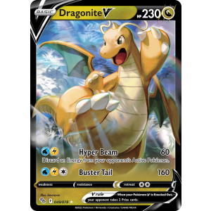 Rare Holo V Dragonite V 49/78 Pokemon TCG Sword & Shield Pokémon GO